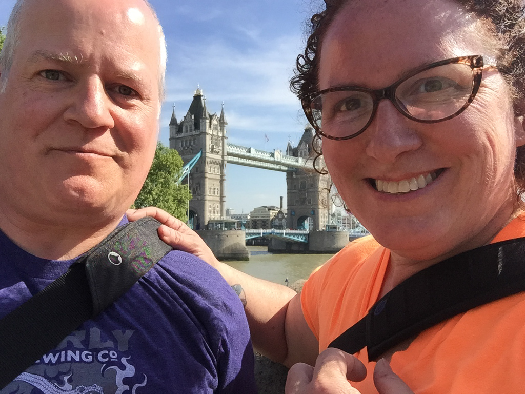 Us with Tower Bridge in the background<br />May 10, 2017@16:02