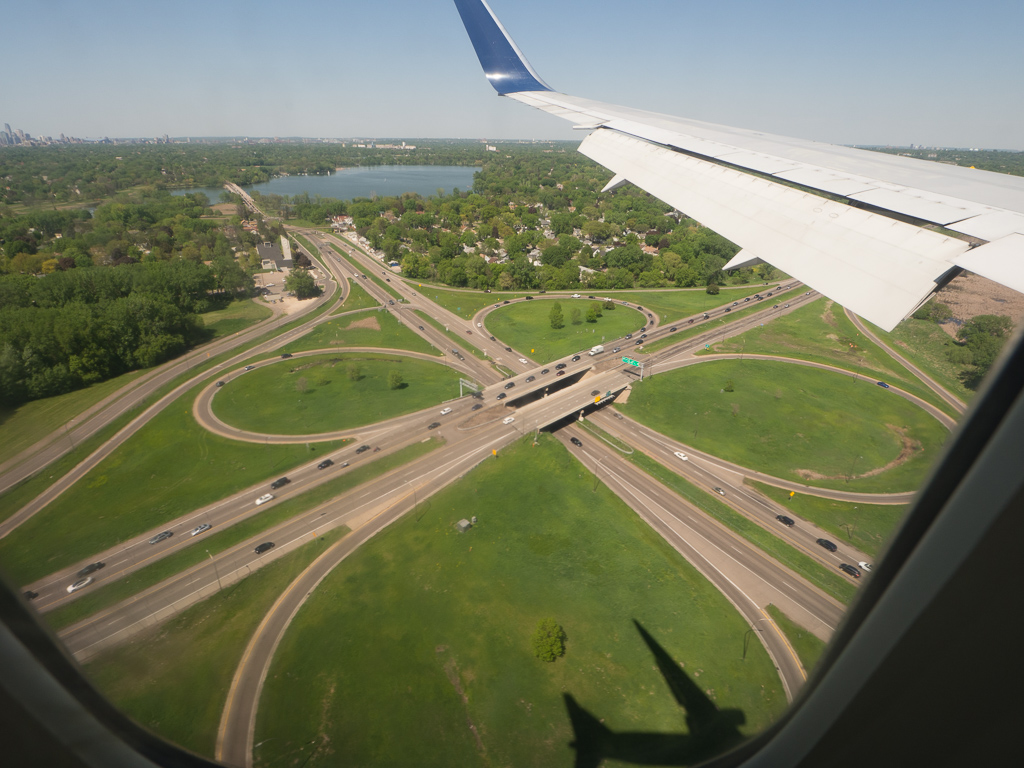 Lake Nokomis and our shadow<br />May 13, 2017@15:10