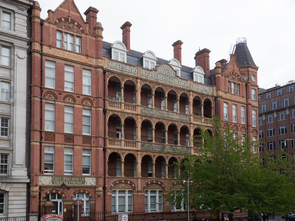 The Royal Waterloo Hospital for Children and Women.  Cool old building.<br />May 07, 2017@13:13