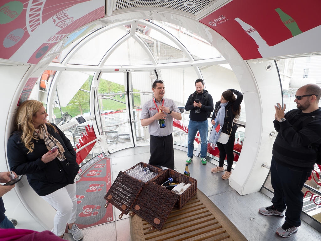 Inside The London Eye - on our 