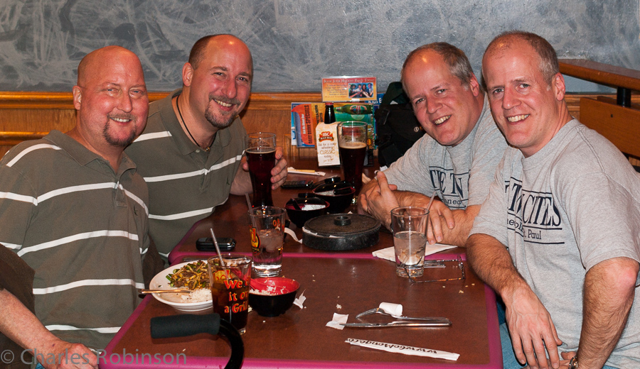 James, Ed, me and John at Mongo's for dinner.<br />December 16, 2011@21:03