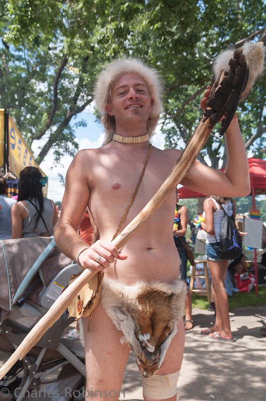 One of a few puzzling outfits we saw in Loring Park.  I can't explain it, I just take pictures.<br />June 24, 2012@14:35