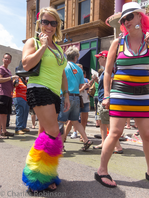 Leg warmers, skirts... the rainbows were everywhere and lookin' good!<br />June 24, 2012@13:33