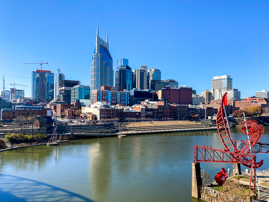 Downtown from across the river