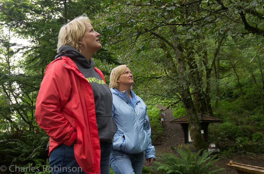 Anndee and Deeann appreciate the falls<br />September 30, 2013@16:37