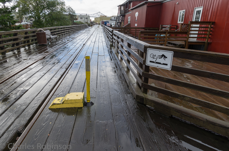 Yeah, I can imagine that catching your wheels in the tracks would not be pretty.<br />October 02, 2013@14:52