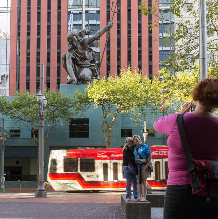 Portlandia!  With Melissa taking a photo of Anndee and Deeann.<br />October 05, 2013@16:26