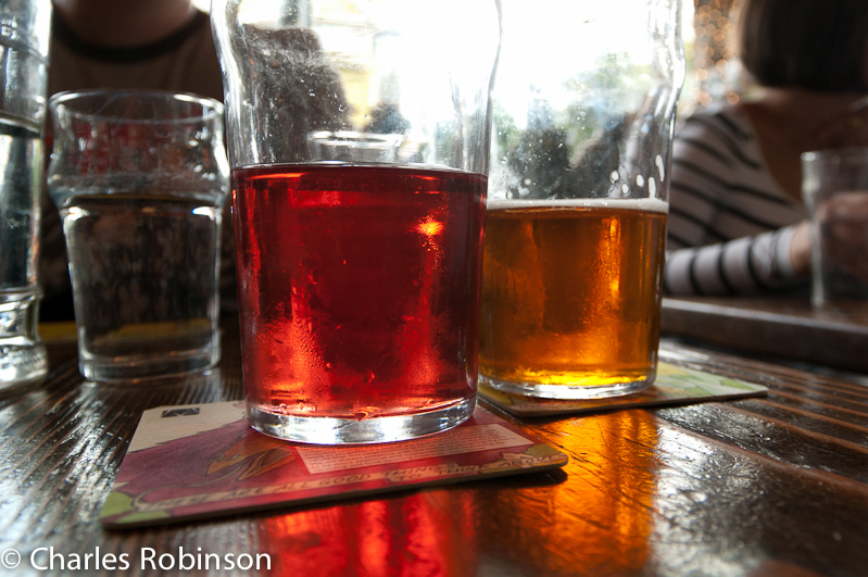 Can't quite capture the delicate PINK of Melissa's Pomegranite Cider.<br />November 06, 2011@17:20