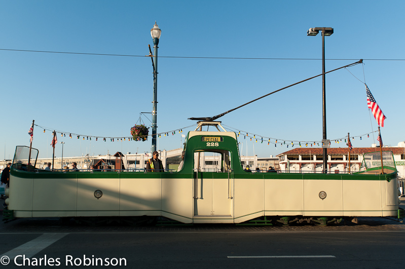 Special Streetcar. Convertible!  Sitting on the 