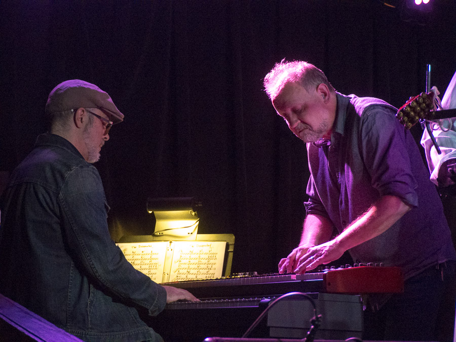Tom Scott and Peter J Sands doing double duty on the keyboards