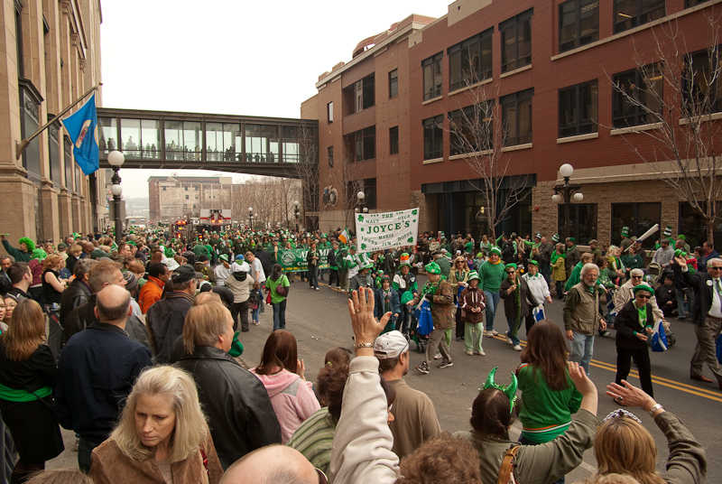 March 17, 2009@12:10<br/>Looking down towards the start of the parade