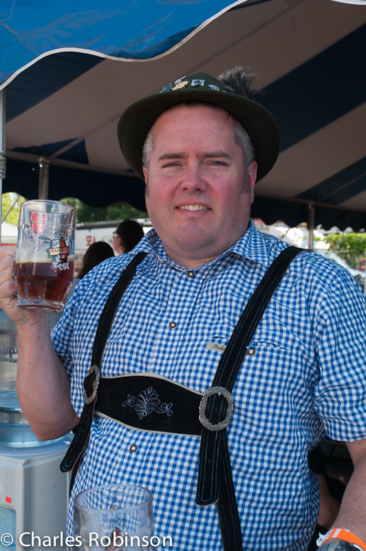 This man dressed the part for a BierFest!<br />September 10, 2011@14:20