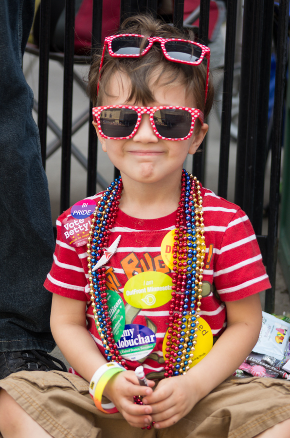 Evan has figured out how to work parades.<br />June 30, 2013@12:52