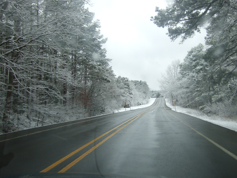 February 14, 2010@14:38<br/>Lovely driving conditions in Arkansas