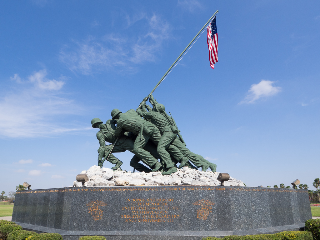 At Harlingen is the model on which the Iwo Jima statue in Arlington is based.  This is plaster!<br />February 07, 2017@11:32