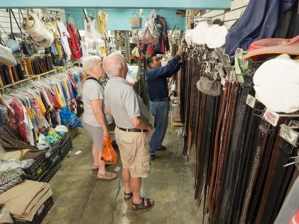 Dad picks up another couple of belts.<br />February 08, 2017@13:45