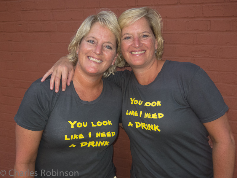 AnnDee and DeeAnn - nice shirts!<br />August 01, 2012@20:05