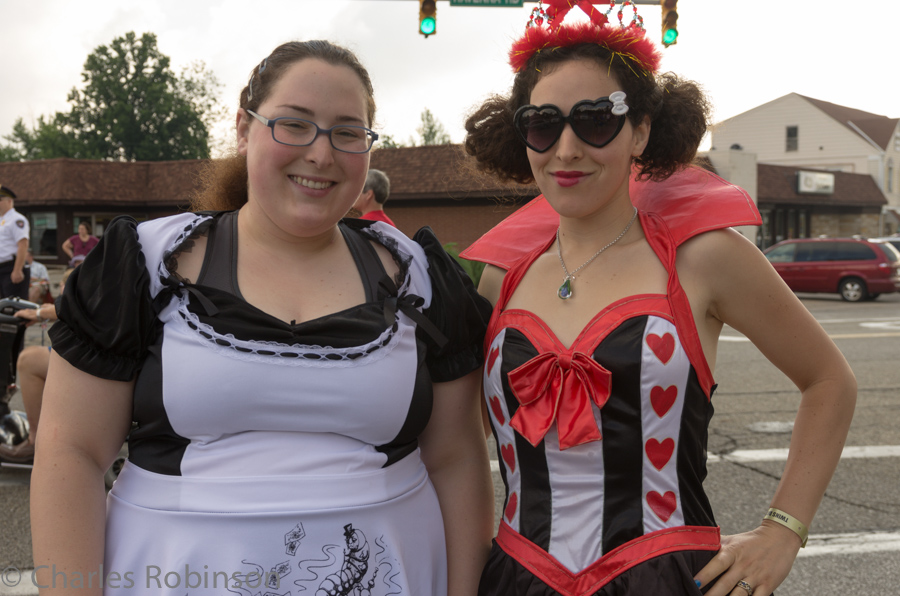 Lauren and Rachel's themed outfit on Saturday<br />August 03, 2013@08:49