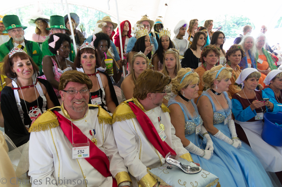 Costume contest participants awaiting judgement.<br />August 03, 2013@12:53