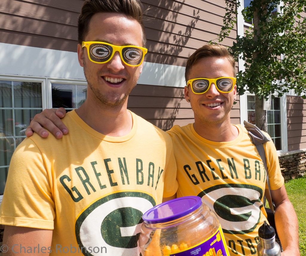 Jim and Robert Stevens, in full Packer regalia!<br />August 07, 2015@11:52