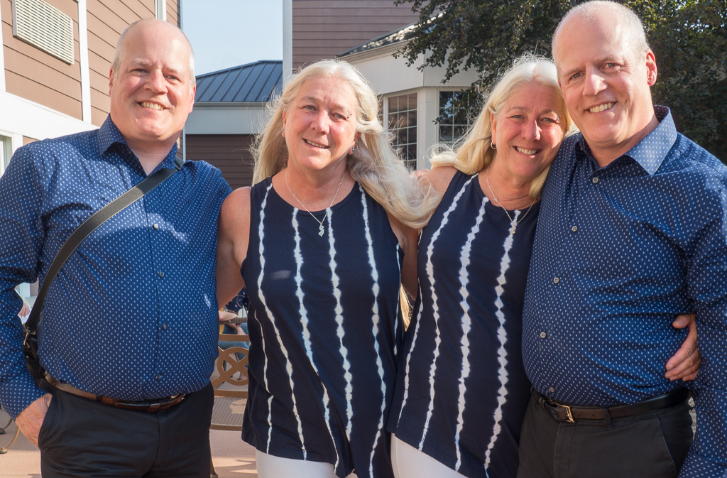 Me and John with Jill and Jean before our traditional Saturday-night dinner<br />August 05, 2017@18:14