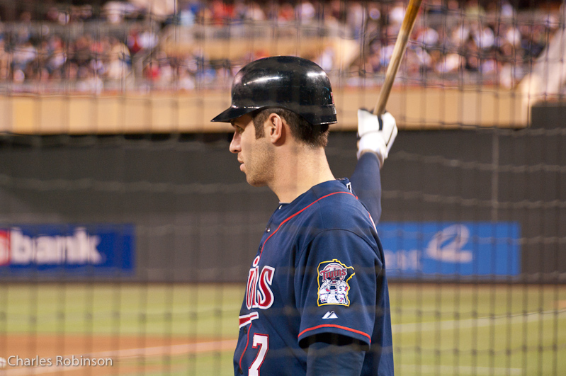 September 30, 2010@21:36<br/>Mauer in the on-deck circle...
