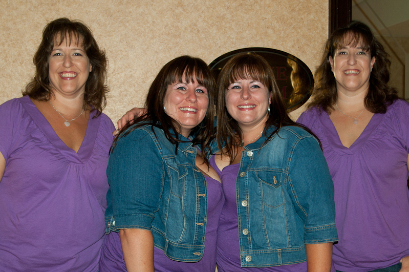 August 05, 2010@22:56<br/>Purple Purple Purple! Kelly and Kristal with Adrianne and Camille