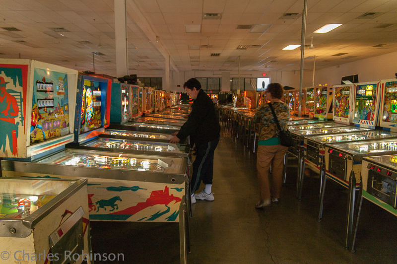 4 aisles of vintage-to-new pinball machines.. A great way to spend the hours on a rainy day!<br />December 13, 2012@14:13