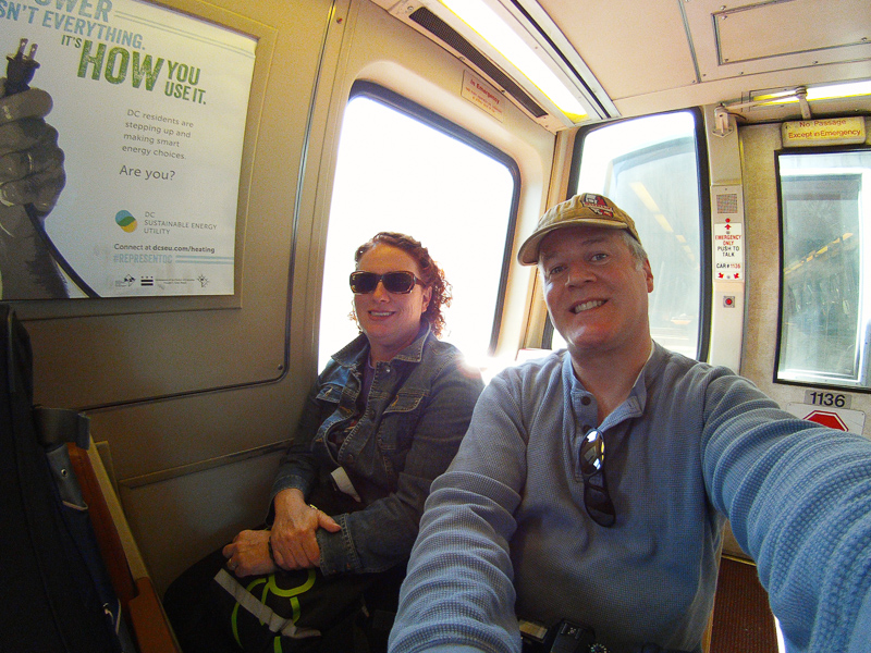Tourists doing selfies on the Metro.  So sue me.<br />September 22, 2014@13:10