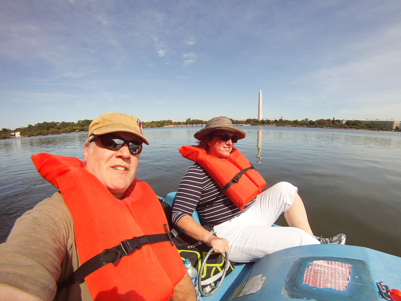 Paddleboats on the TIdal Basin.  BEAUTIFUL day.<br />September 23, 2014@12:25