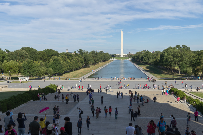 The view down The Mall to the Washington Monument.<br />September 22, 2014@16:44