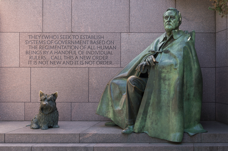 FDR memorial.  I love that it includes the dog.<br />September 23, 2014@14:18